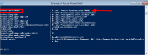 powershell suscription name