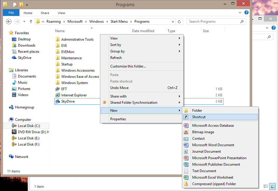How to create a “Shutdown” button on Windows 8 taskbar and Start screen ...